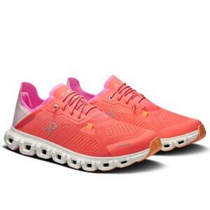On Cloud Running Women's Cloud 6 Coast Sneakers in Salmon/Pearl
